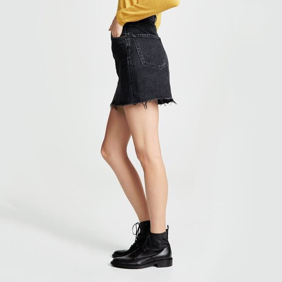 NWT Citizens of Humanity black denim mini skirt, 27 - Picture 4 of 16